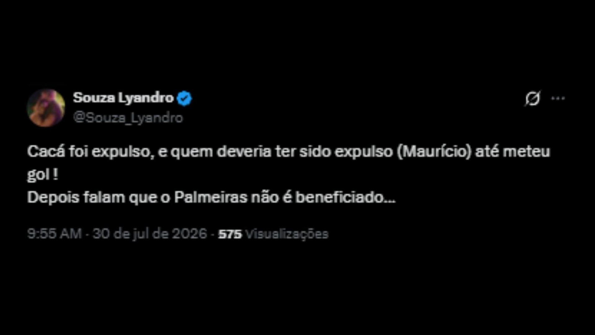 Debate sobre lance polêmico entre Maurício e Cacá - Reprodução/X @souza_lyandro