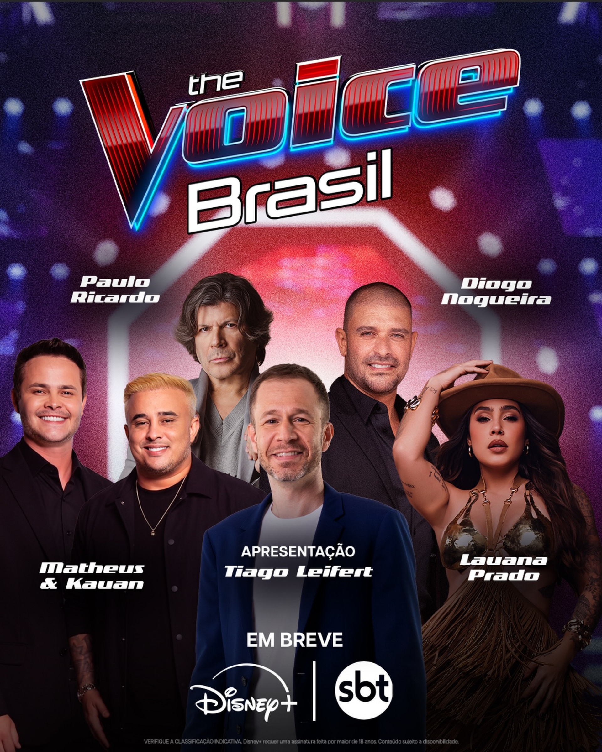 Disney+ e SBT revelaram jurados da nova temporada do 'The Voice Brasil' - Reprodução/Instagram