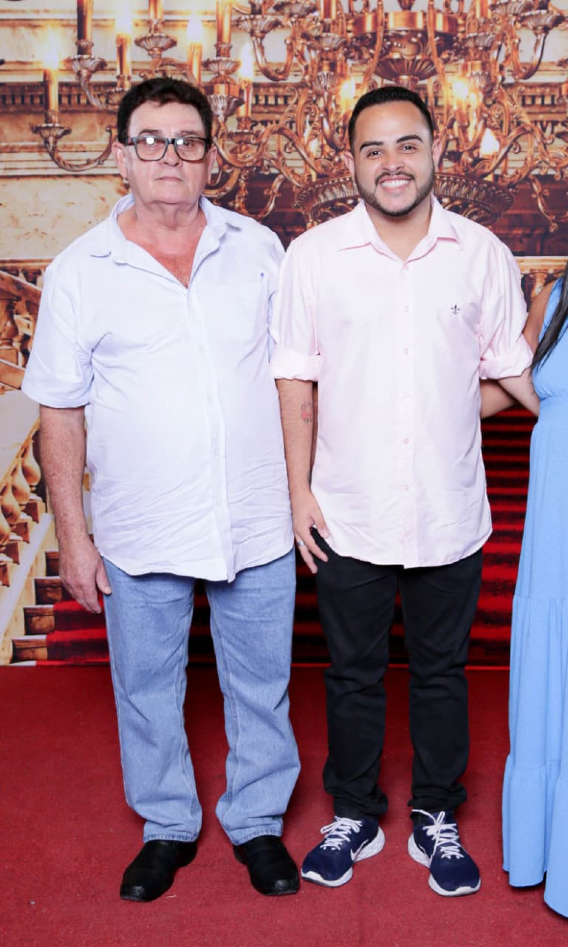 Wellington Melo e o pai Jorge Augusto - Arquivo pessoal