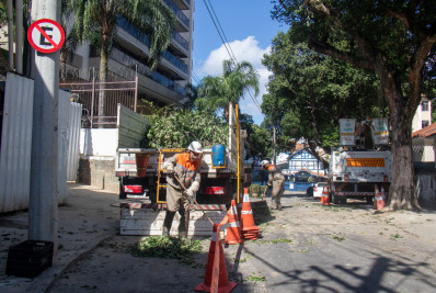 Cerca de 14 mil clientes seguem sem energia elétrica após ventania no Rio