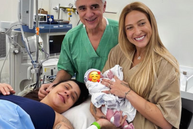 Lauana Prado mostra primeiras imagens do parto do filho