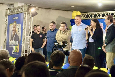 Filiação de Julio Canelinha ao PSD reúne multidão em Paraíba do Sul