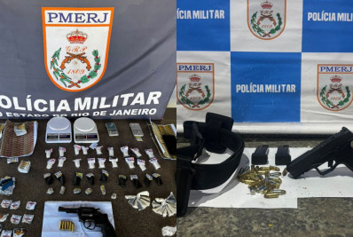 Dois homens são presos com armas e drogas em São Pedro da Aldeia