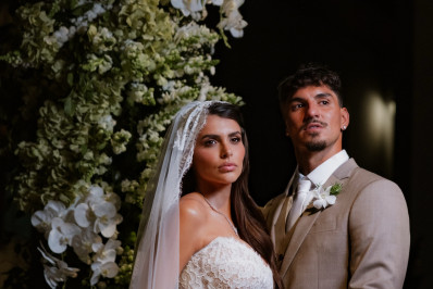 Gabriel Medina confirma gravidez de Isabella Arantes no casamento