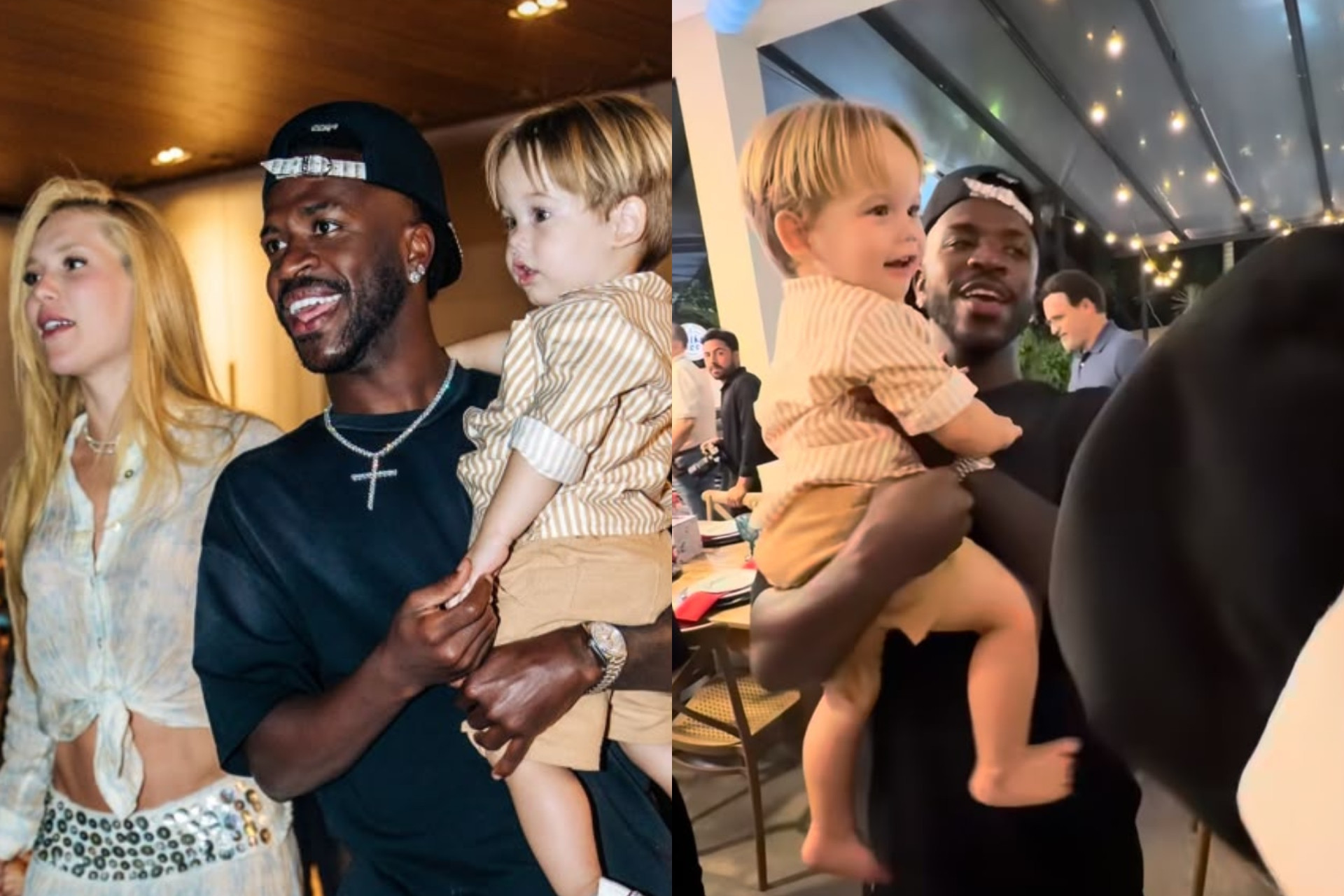 Vini Jr. encanta ao brincar com filho caçula de Virginia em festa - Reprodução / Instagram