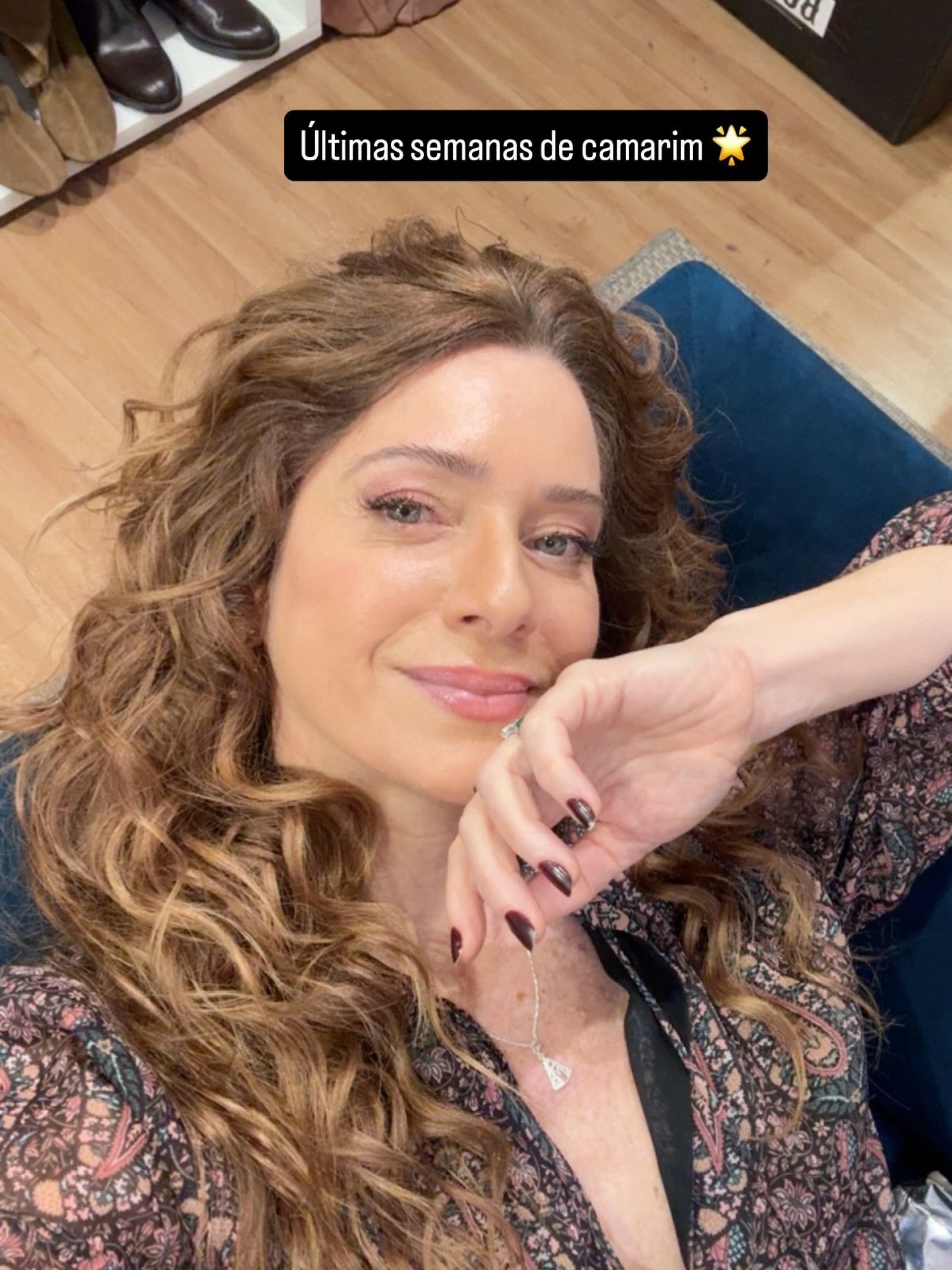 Leticia Spiller nos bastidores da novela 'Coração Acelerado' - Reprodução/Instagram
