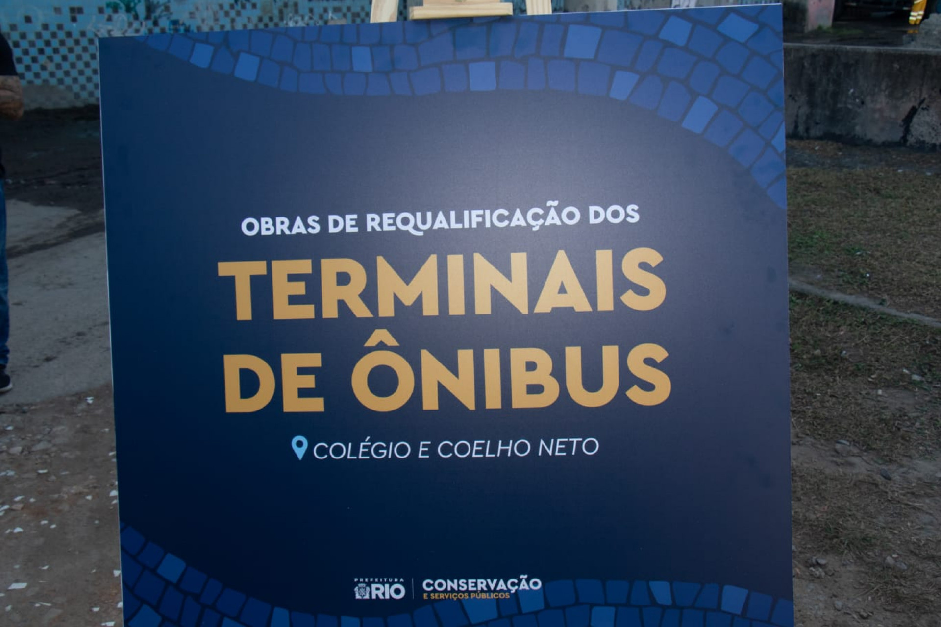 Obras nos novos terminais da Zona Norte tiveram início neste sábado - Érica Martin/Agência O DIA