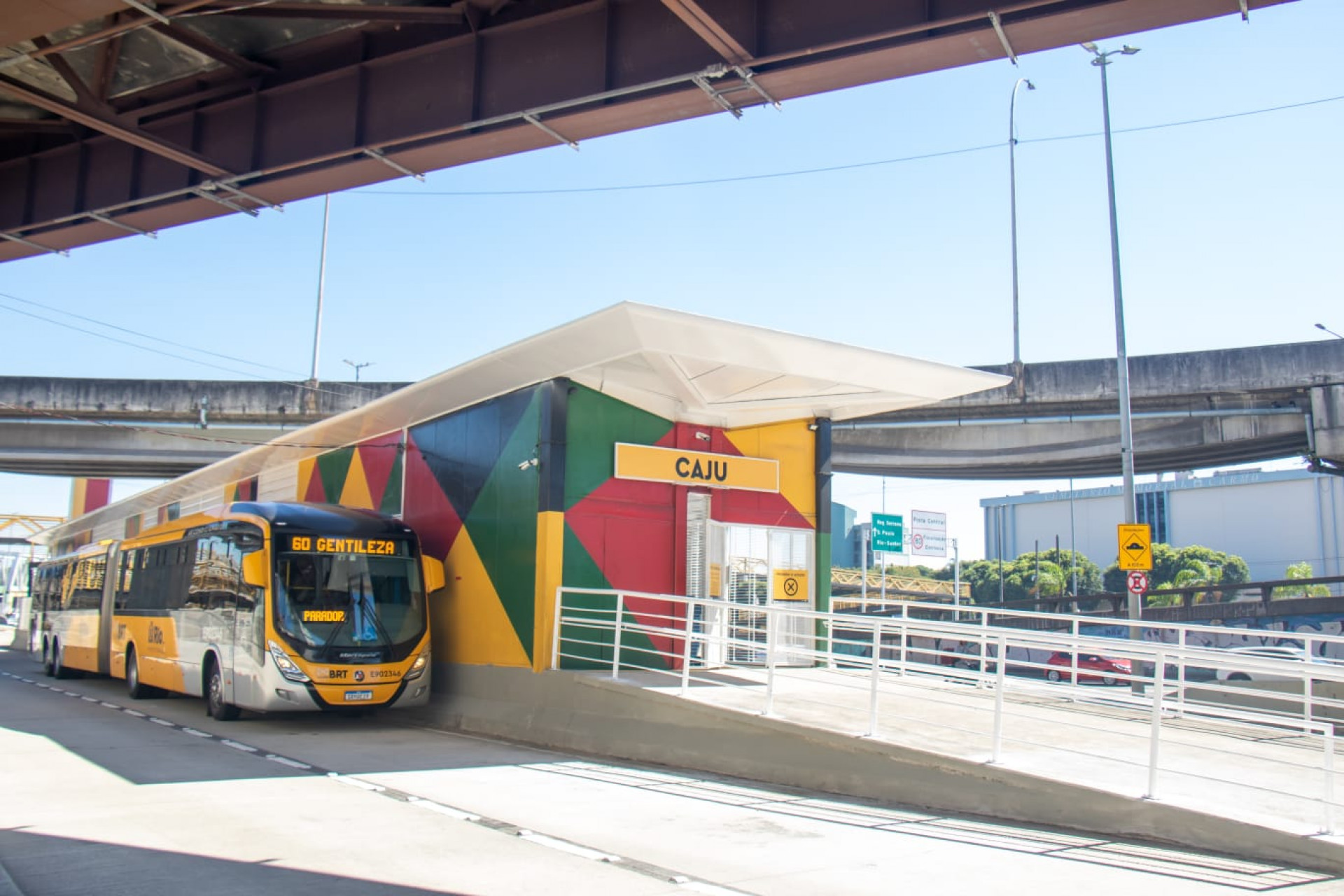 Estação Caju BRT foi inaugurada neste sábado (1º) - Érica Martin/Agência O DIA