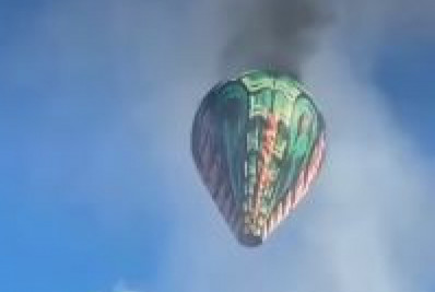 Queda de balão provoca incêndio no Engenho de Dentro