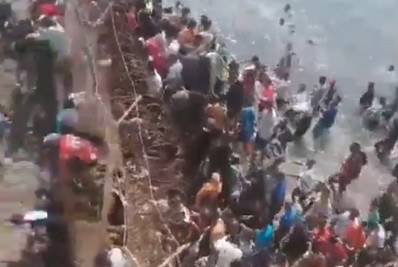 Ao menos 72 migrantes morreram ao tentar entrar em Ceuta