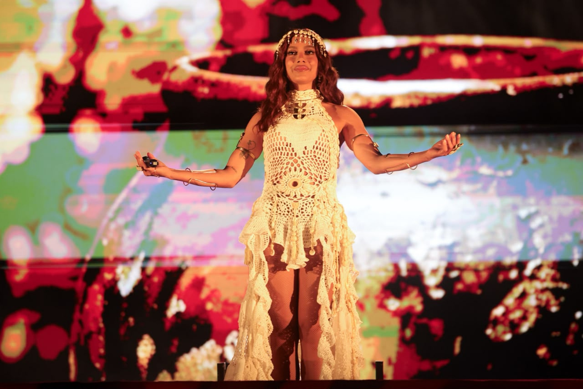 Anitta deu início à turnê 'Equilibrvm' em Porto Alegre - Lucas Ramos / Brazil News