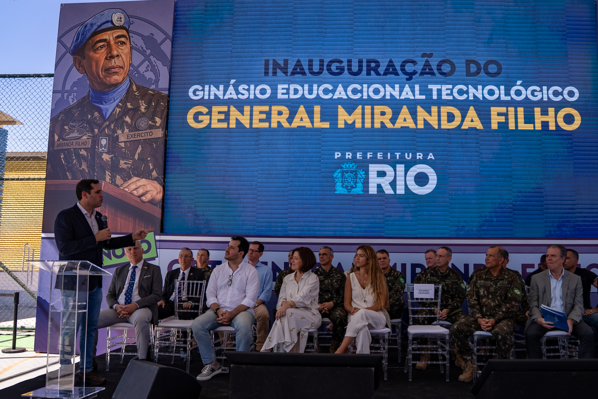 Prefeitura inaugura Ginásio Educacional Tecnológico General Miranda Filho, em Inhoaíba - Iago Campos/Prefeitura do Rio
