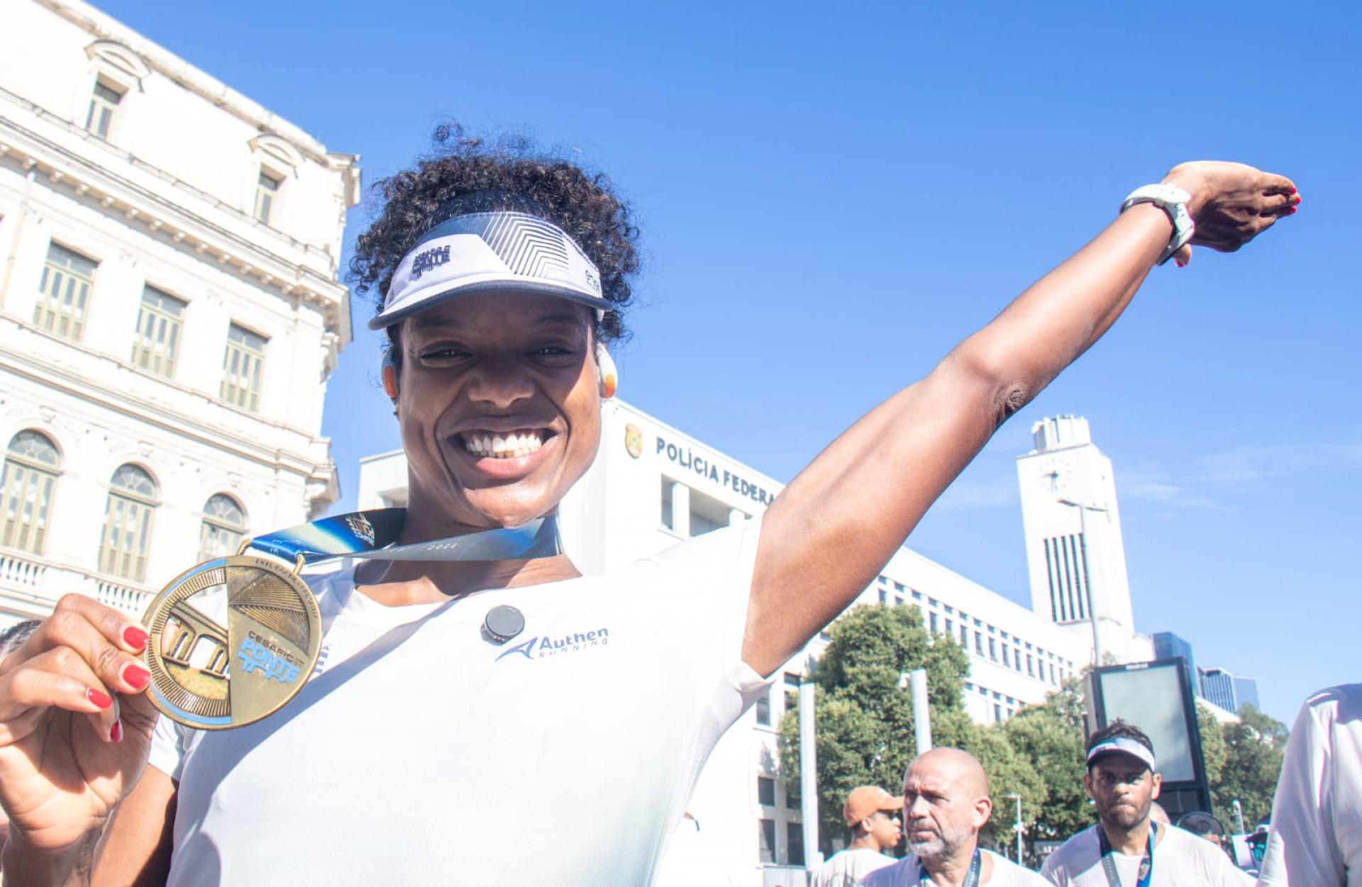 Luana Santine correu a meia-maratona pela primeira vez - Érica Martin / Agência O Dia