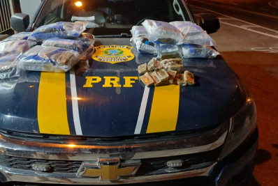 PRF apreende mais de 30 quilos de haxixe em Paraíba do Sul