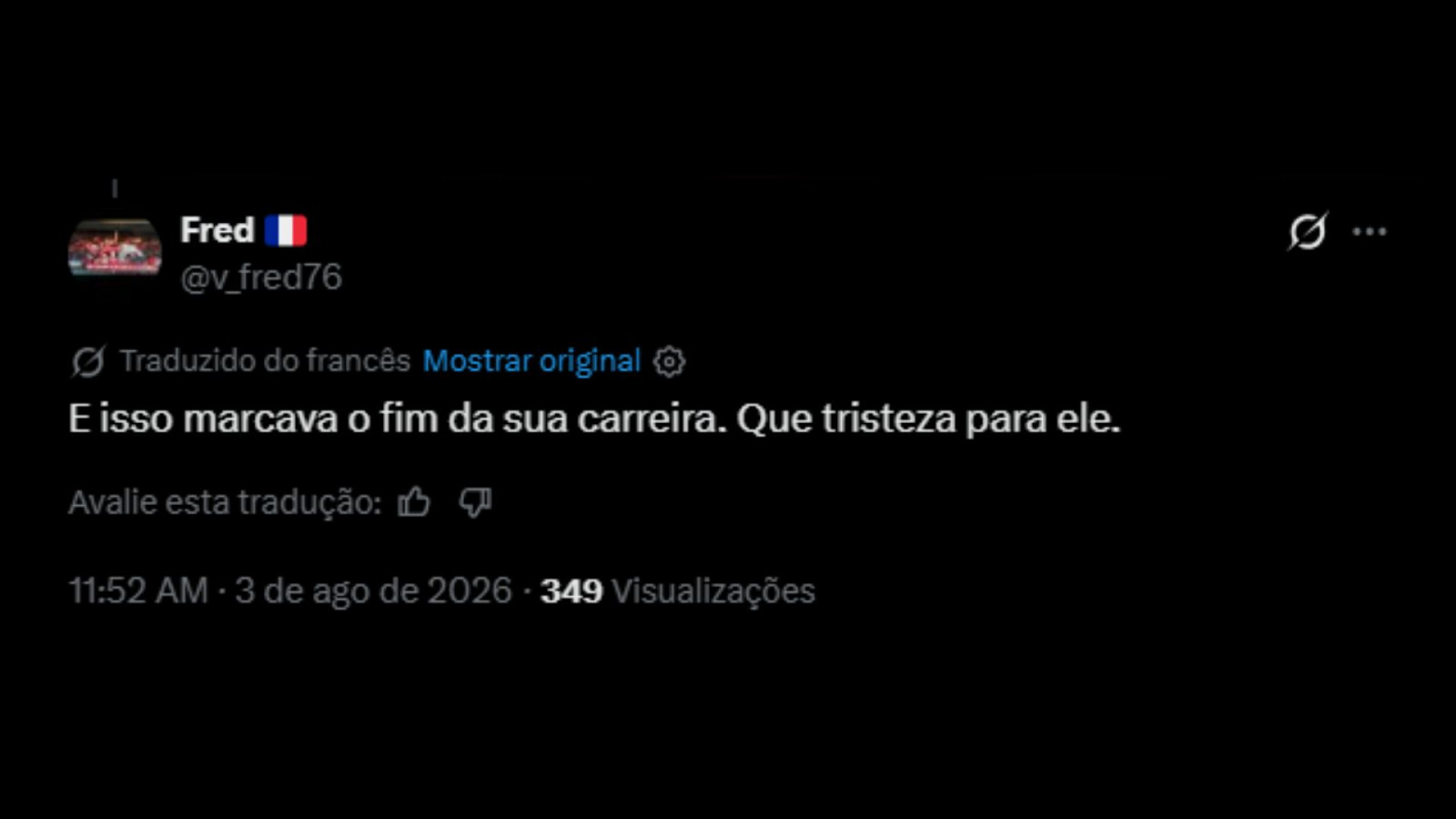Críticas sobre a ida de Neymar ao PSG - ReproduçãoX @v_fred76