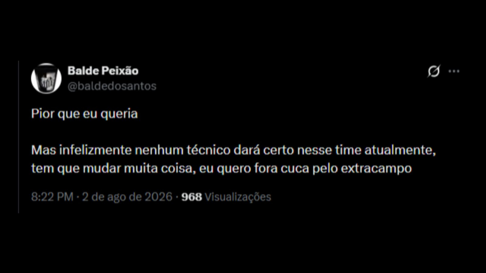 Postagens em relação a vinda de Renato Gaúcho para o Santos - ReproduçãoX @baldedosantos