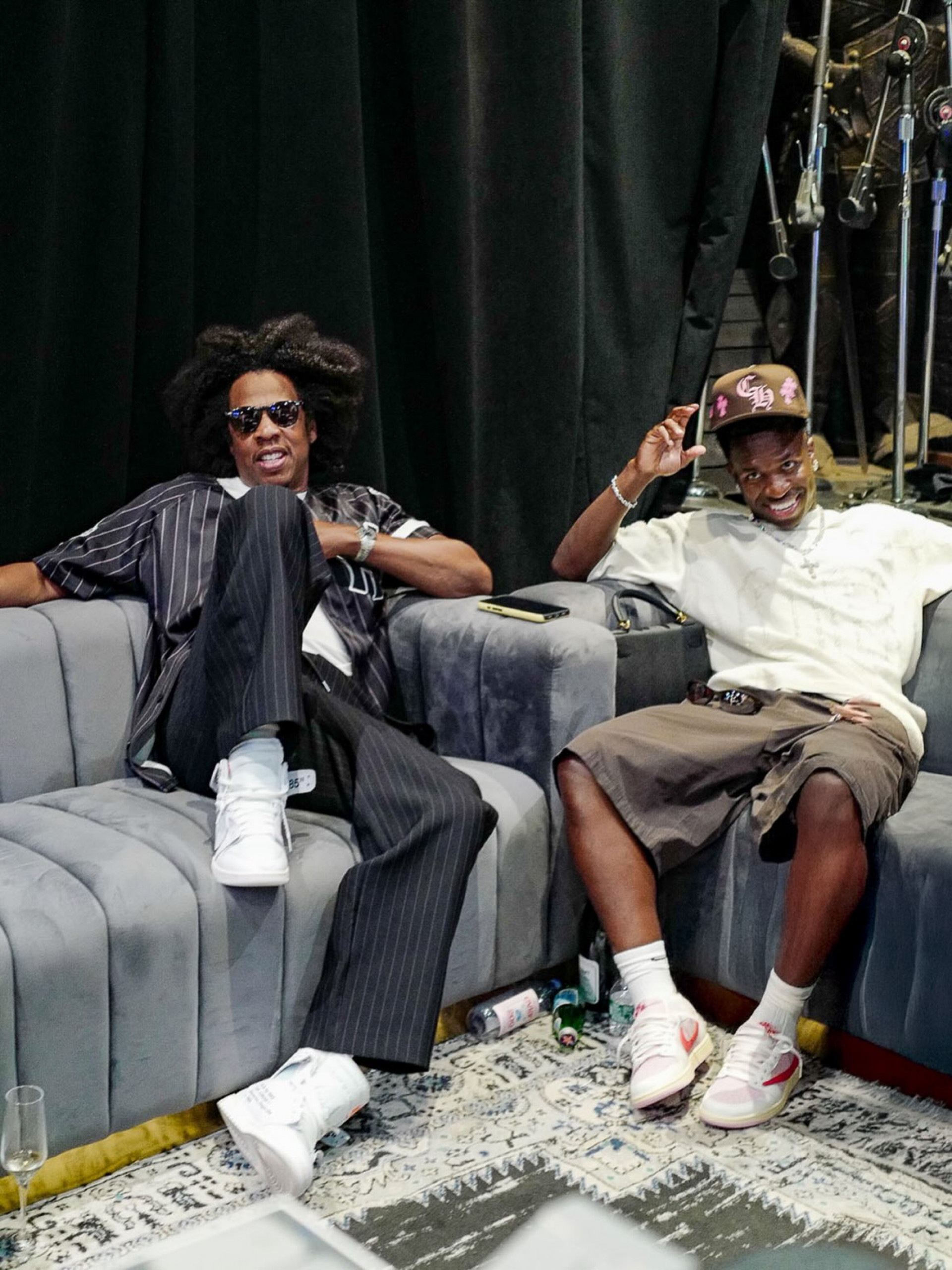 Vini Jr. aproveitou os dias de férias ao lado de Jay-Z