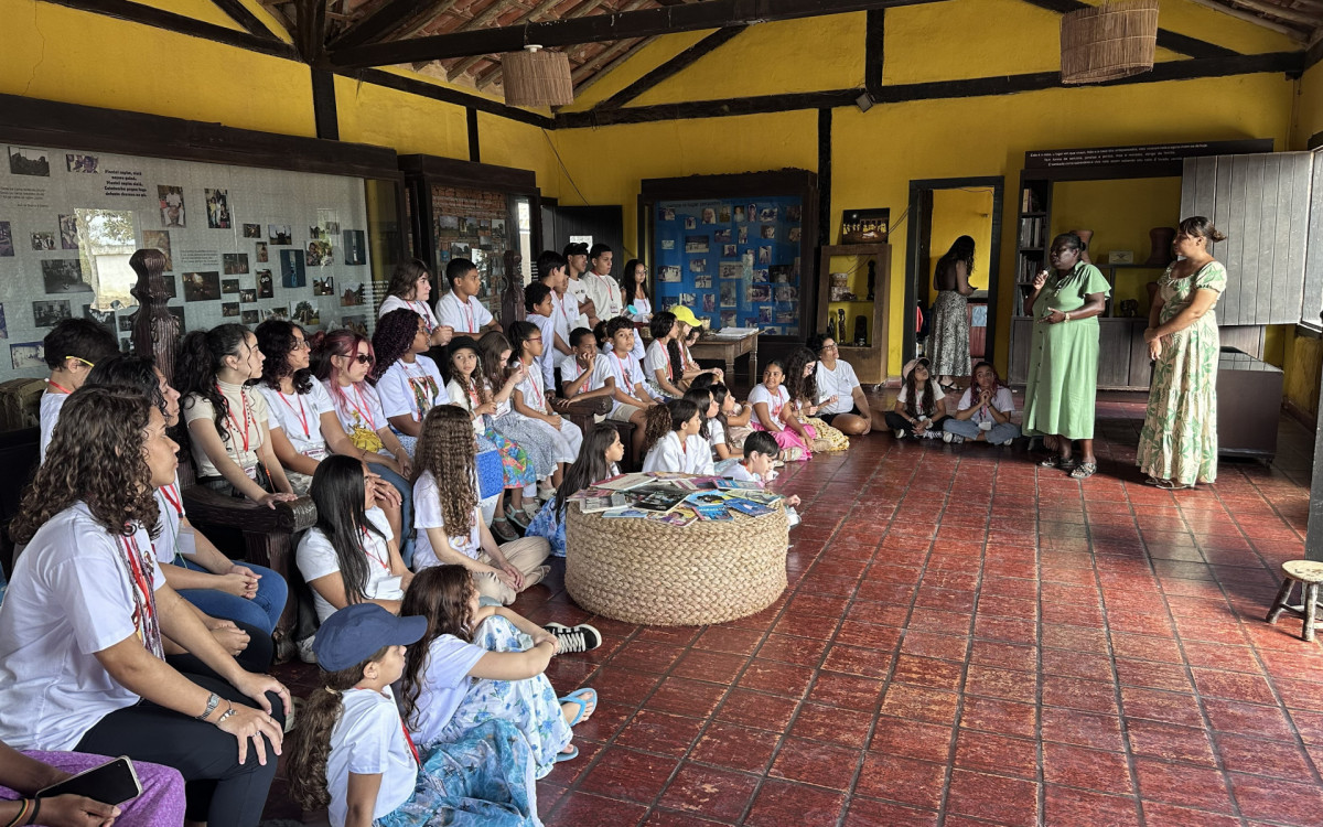 Crianças e adolescentes participaram de oficinas, vivências culturais e conheceram a história da Comunidade Quilombola de Machadinha