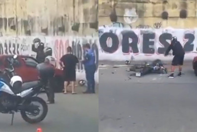 Vídeo: motociclista quebra a própria moto em blitz na Zona Norte