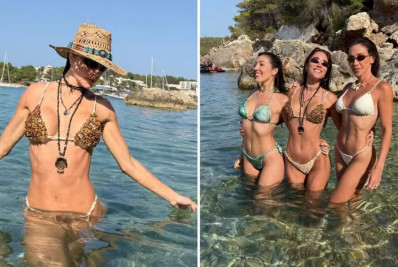 Romana Novais aposta em biquíni de pedras e conchas