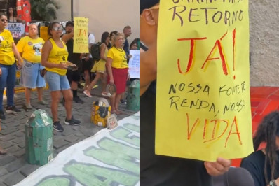Ambulantes protestam novamente contra Programa Tolerância Zero