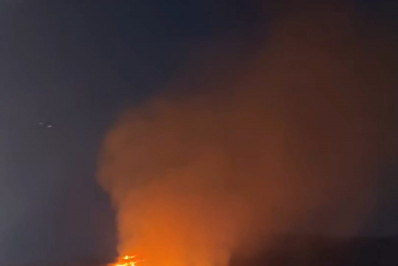 Incêndio atinge área de mata na Serra do Vulcão, em Nova Iguaçu