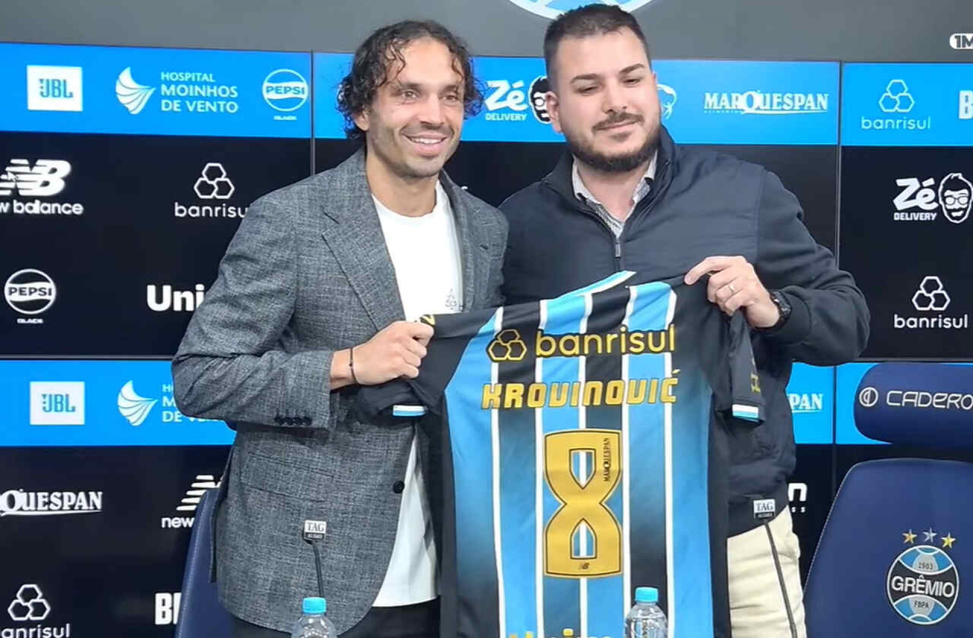 Gr&ecirc;mio apresenta Krovinovic e revela plano para o meia croata