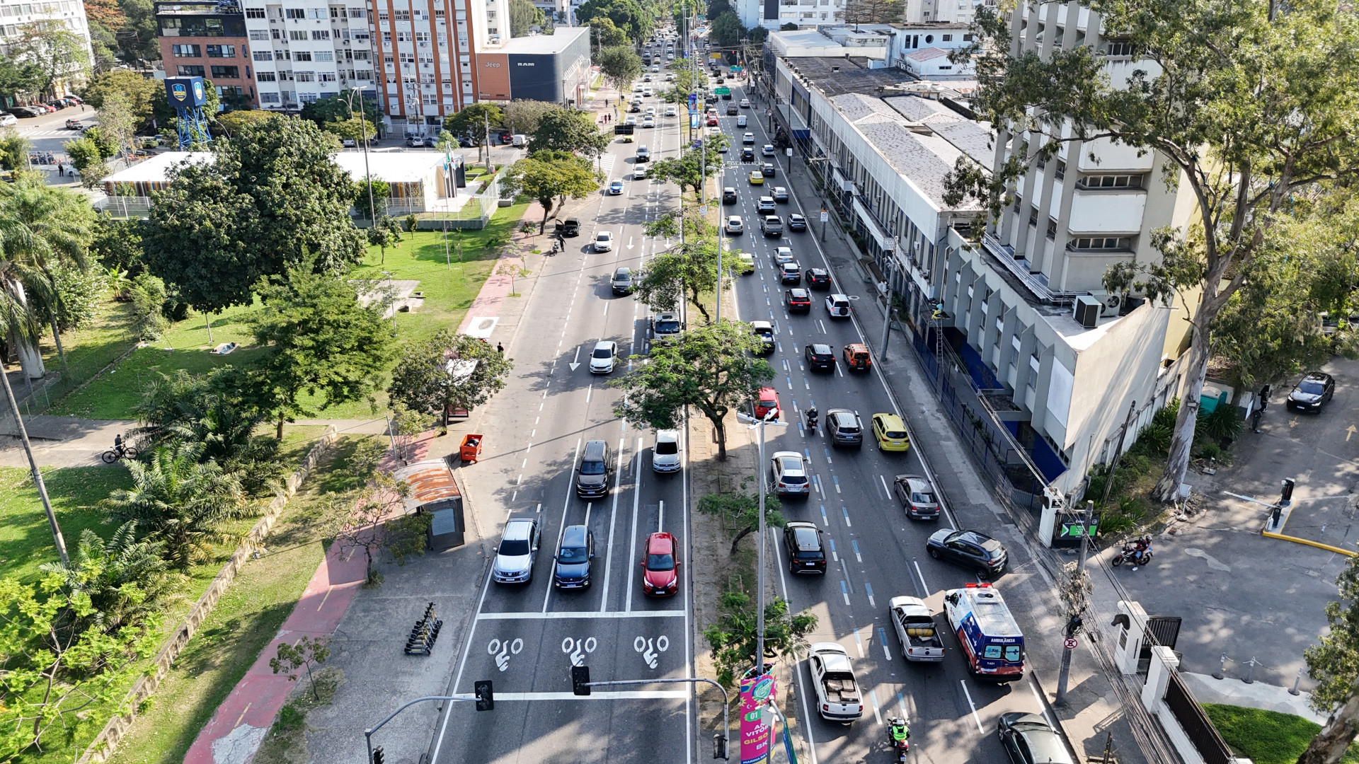 Prefeitura do Rio anunciam a implantação de 8 km de motofaixas - Divulgação