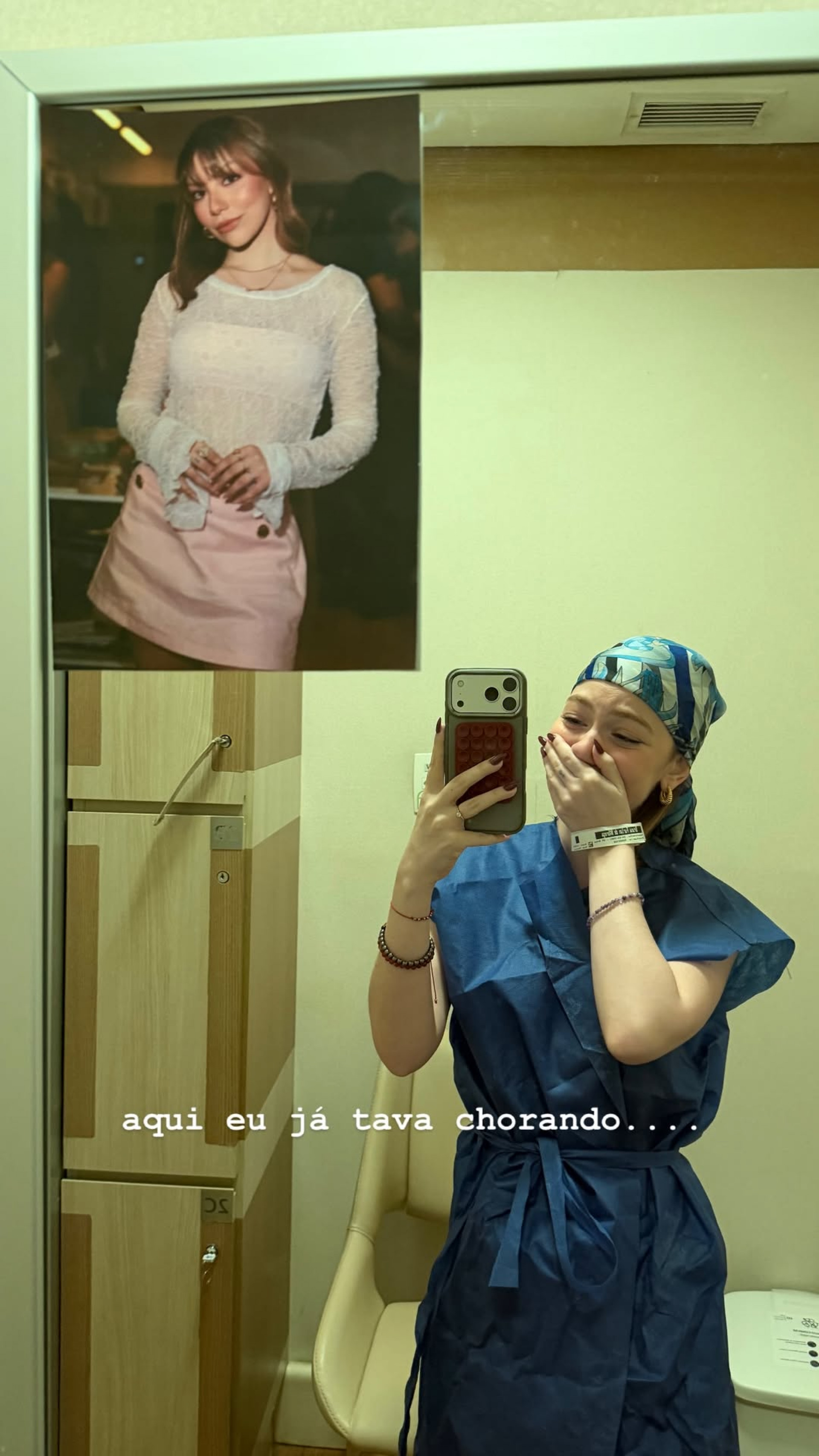 Bruna Furlan não segurou emoção ao finalizar o tratamento - Reprodução/Instagram 