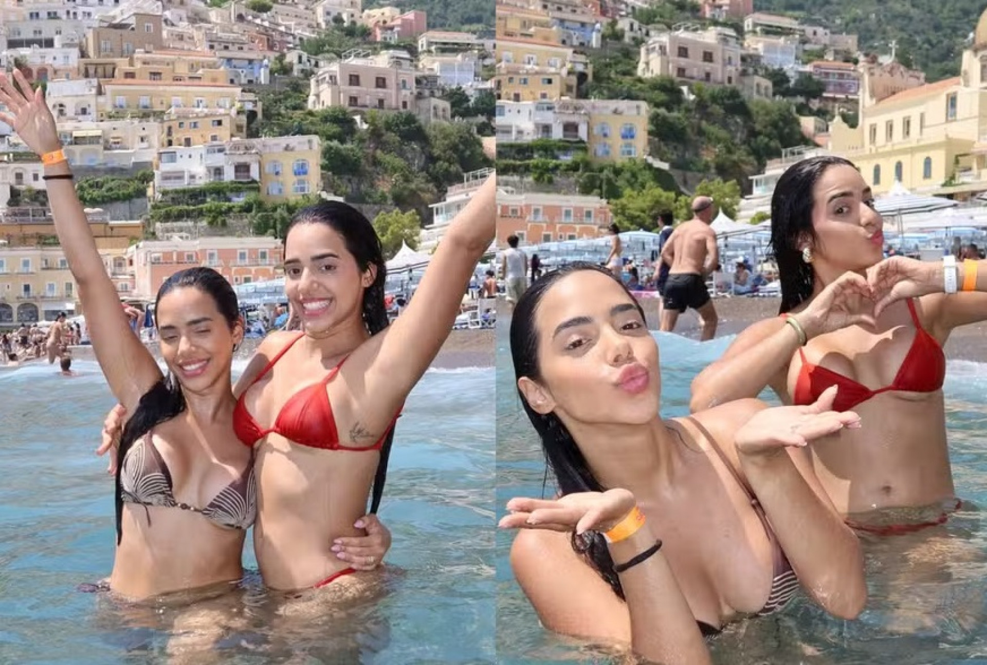 Gêmeas Lacração renovam bronzeado em cenário paradisíaco na Itália - Reprodução Instagram