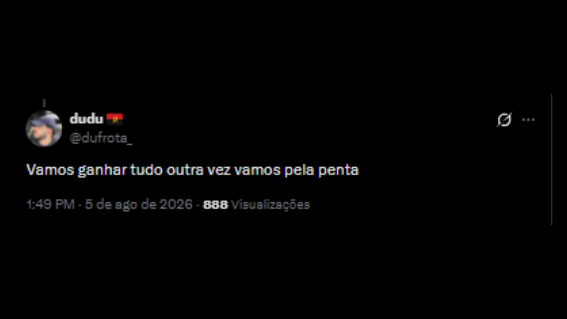 Torcedores animados com possível vinda de Luiz Henrique para o Flamengo - Reprodução/X @dufrota_