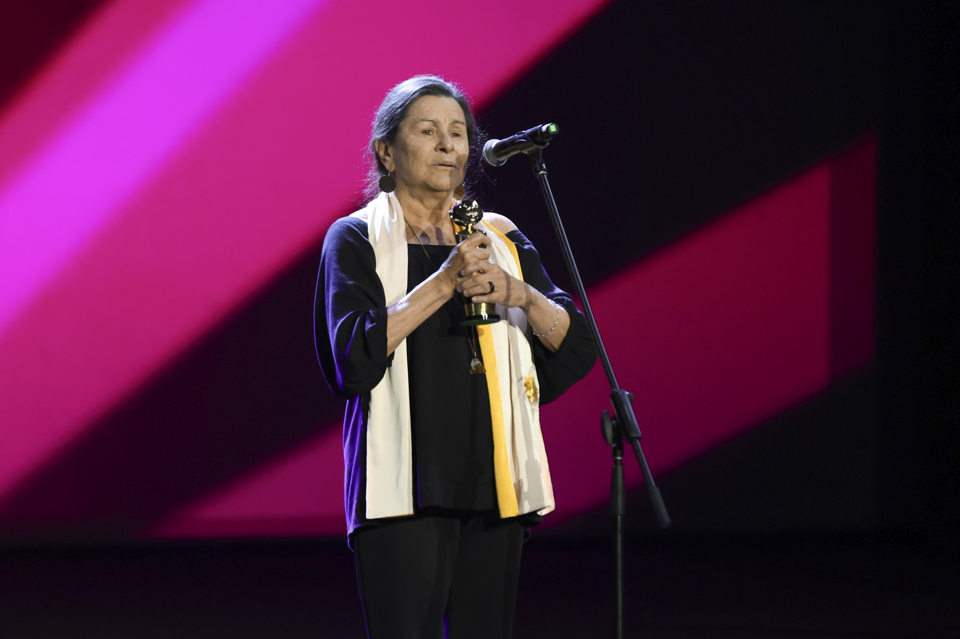 Denise Weinberg conquista o troféu Grande Otelo de Melhor Atriz de Longa-Metragem  -  