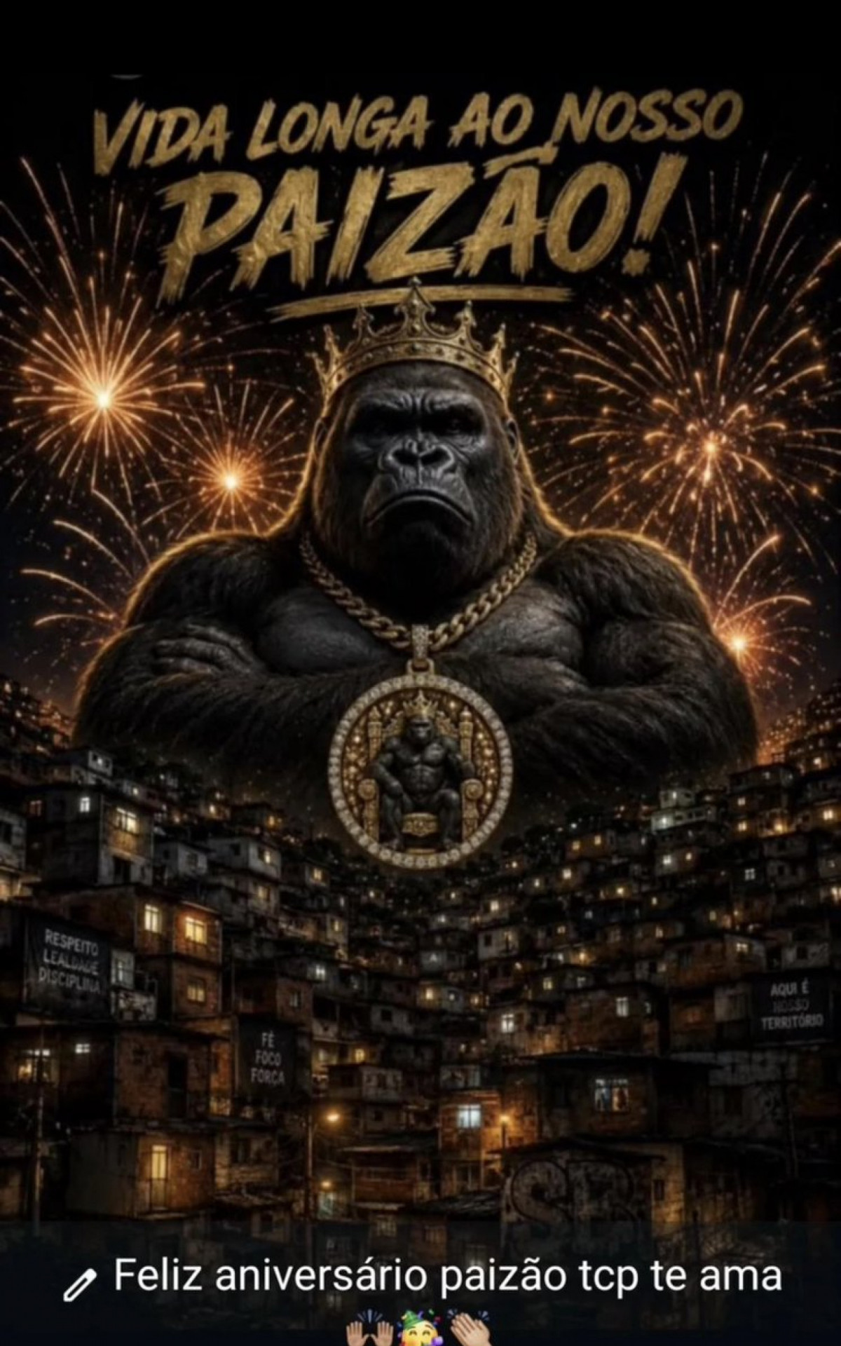 Imagens retratam comemoração a aniversário de traficante - Reprodução/Rede Social