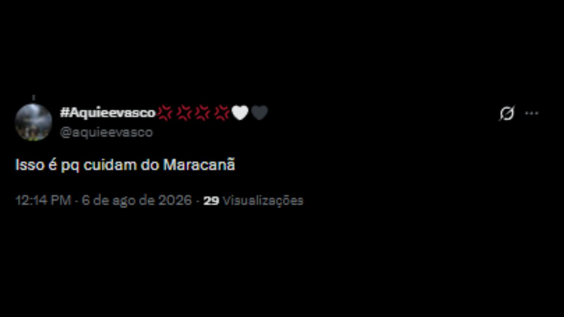 Críticas à gestão Fla-Flu por meio das redes sociais - Reprodução/X @aquieevasco