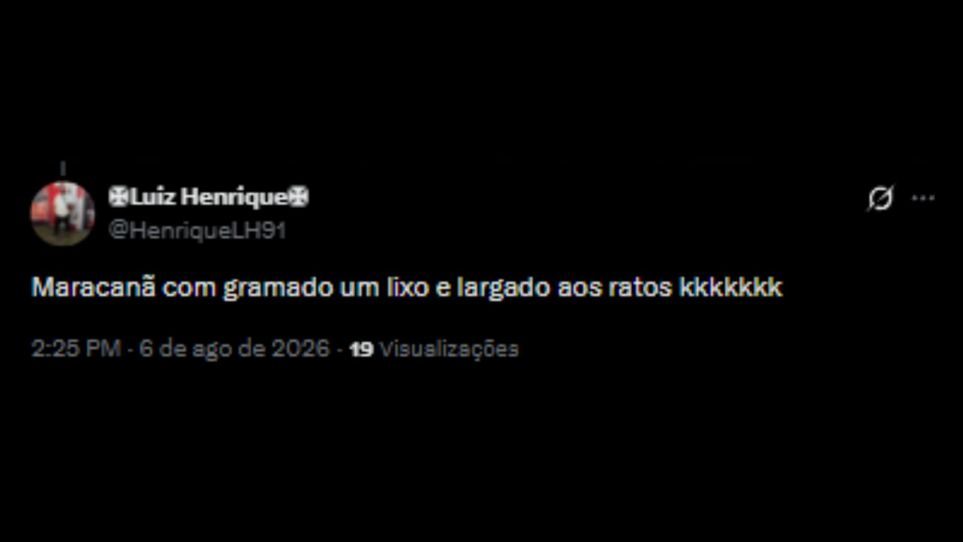 Críticas à gestão Fla-Flu por meio das redes sociais - Reprodução/X @HenriqueLH91