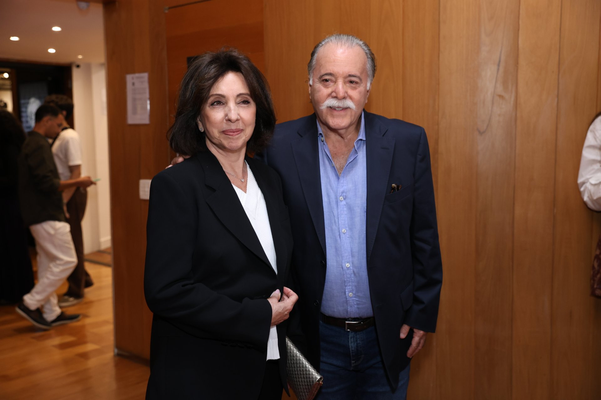 Tony Ramos e a mulher, Lidiane Barbosa, marcam presen&ccedil;a em homenagem &agrave; Nathalia Timberg - Daniel Pinheiro / Brazil News