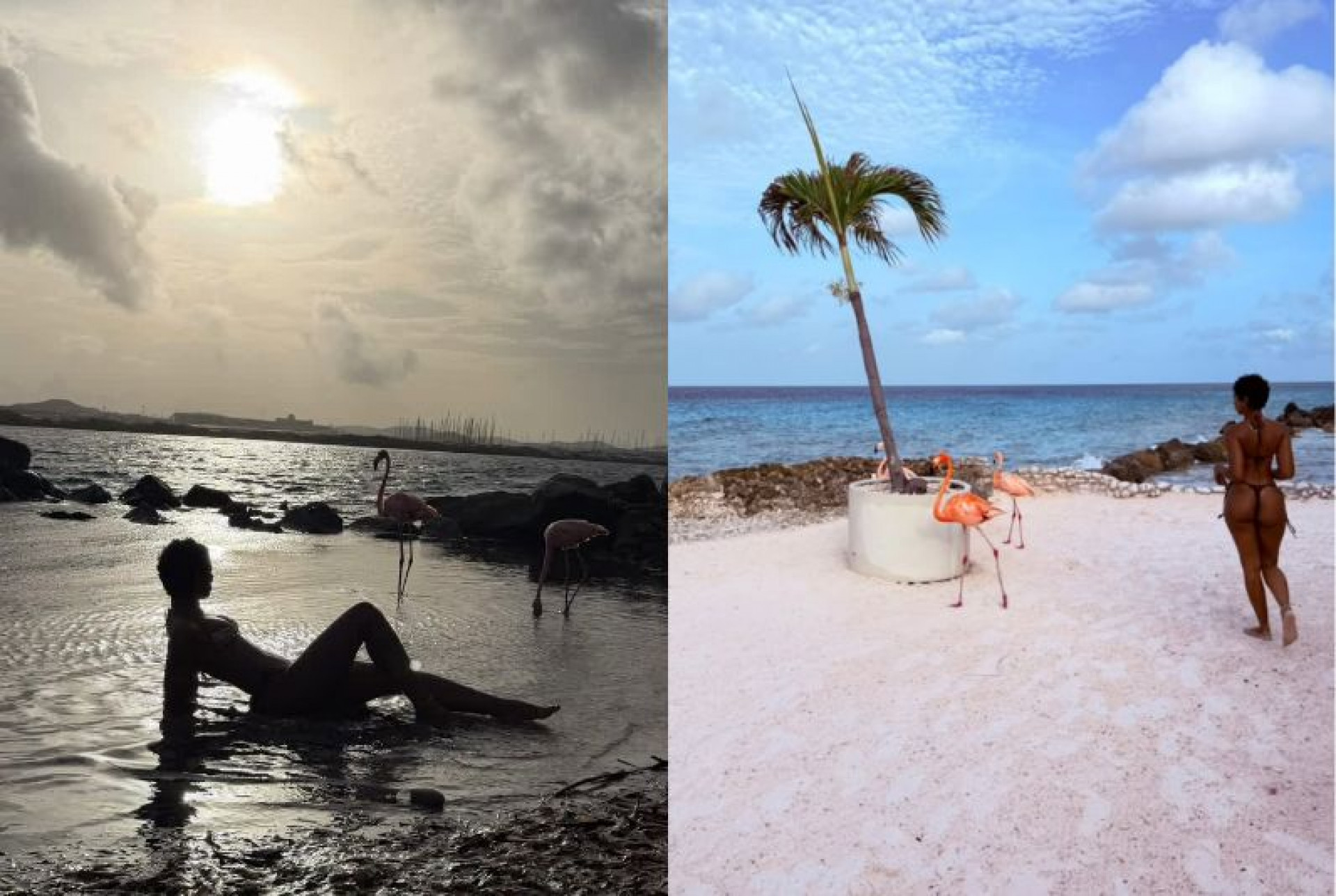 Gabz em praia no Caribe - Reprodução/Instagram