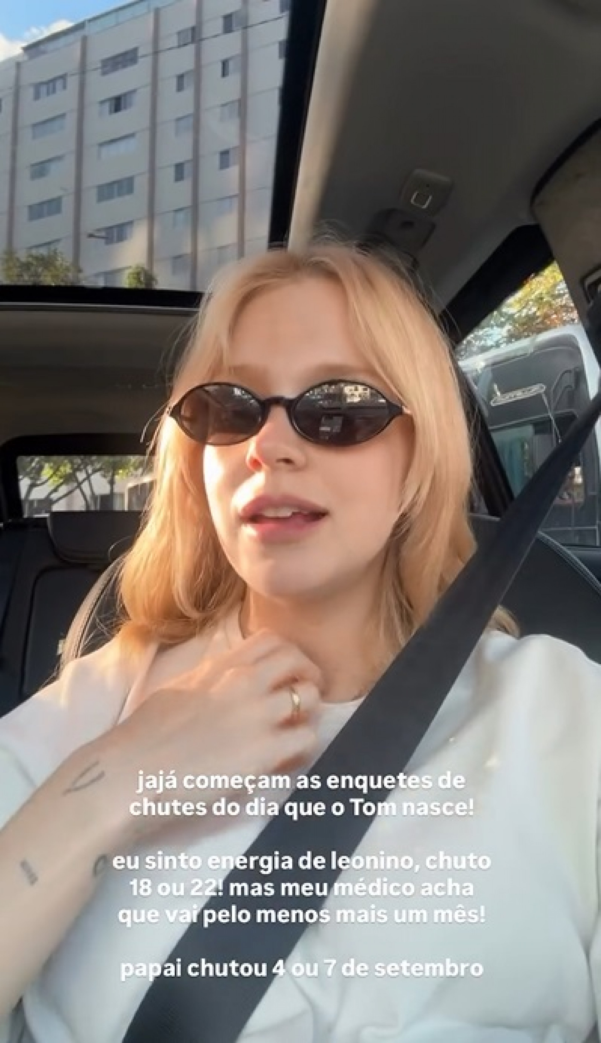 Isabella Scherer opinou sobre possível data de nascimento do terceiro filho  - Reprodução/Instagram 