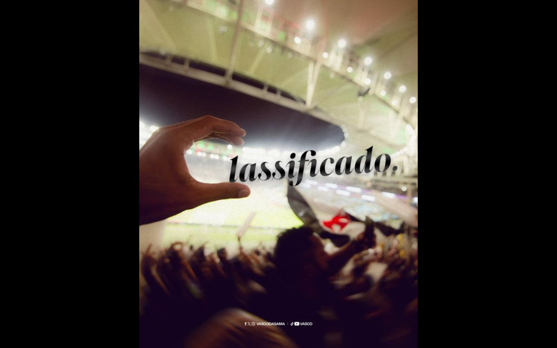 Provocação do Vasco ao Fluminense após classificação na Copa do Brasil - Reprodução / Vasco