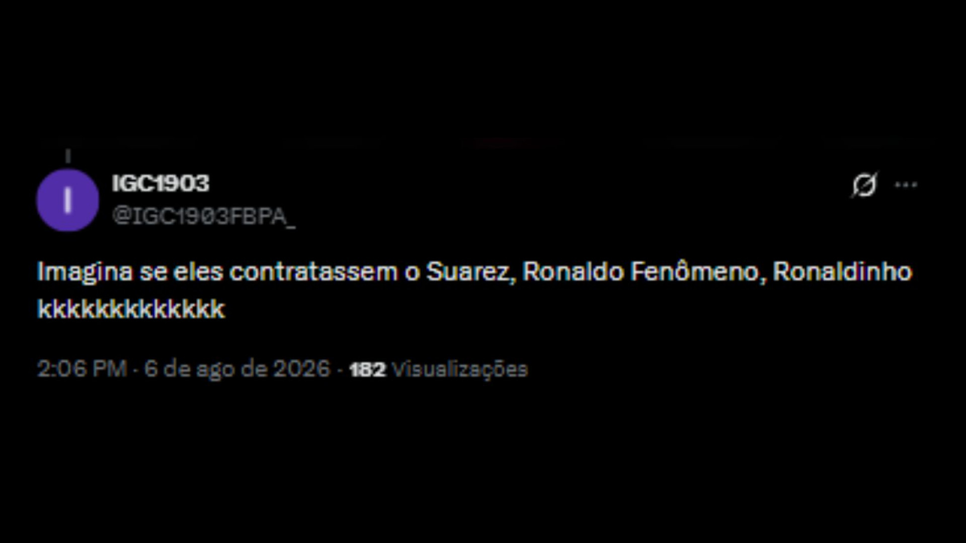 Reações das redes sociais sobre a apresentação do goleiro, Vozinha - Reprodução/X @IGC1903FBPA_