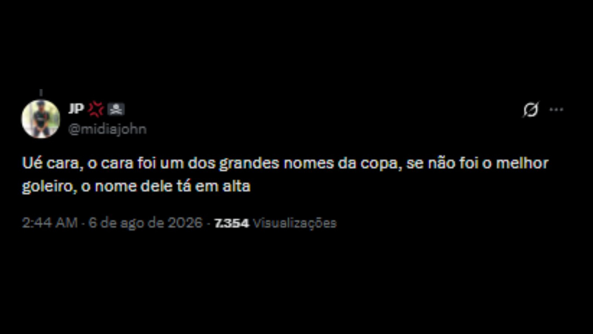 Reações das redes sociais sobre a apresentação do goleiro, Vozinha - Reprodução/X @midiajohn