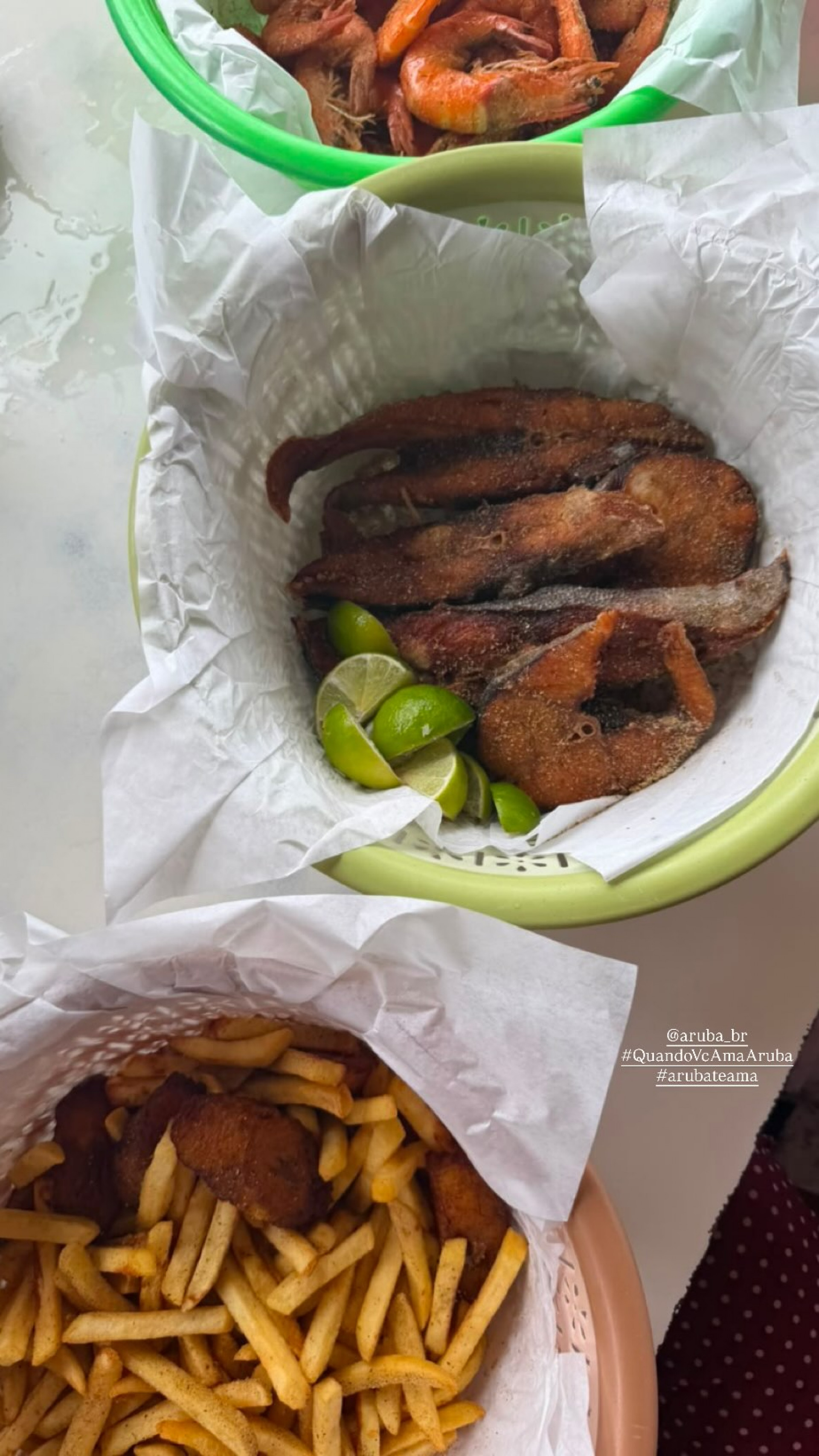 Artista aproveitou culinária local  - Reprodução/Instagram