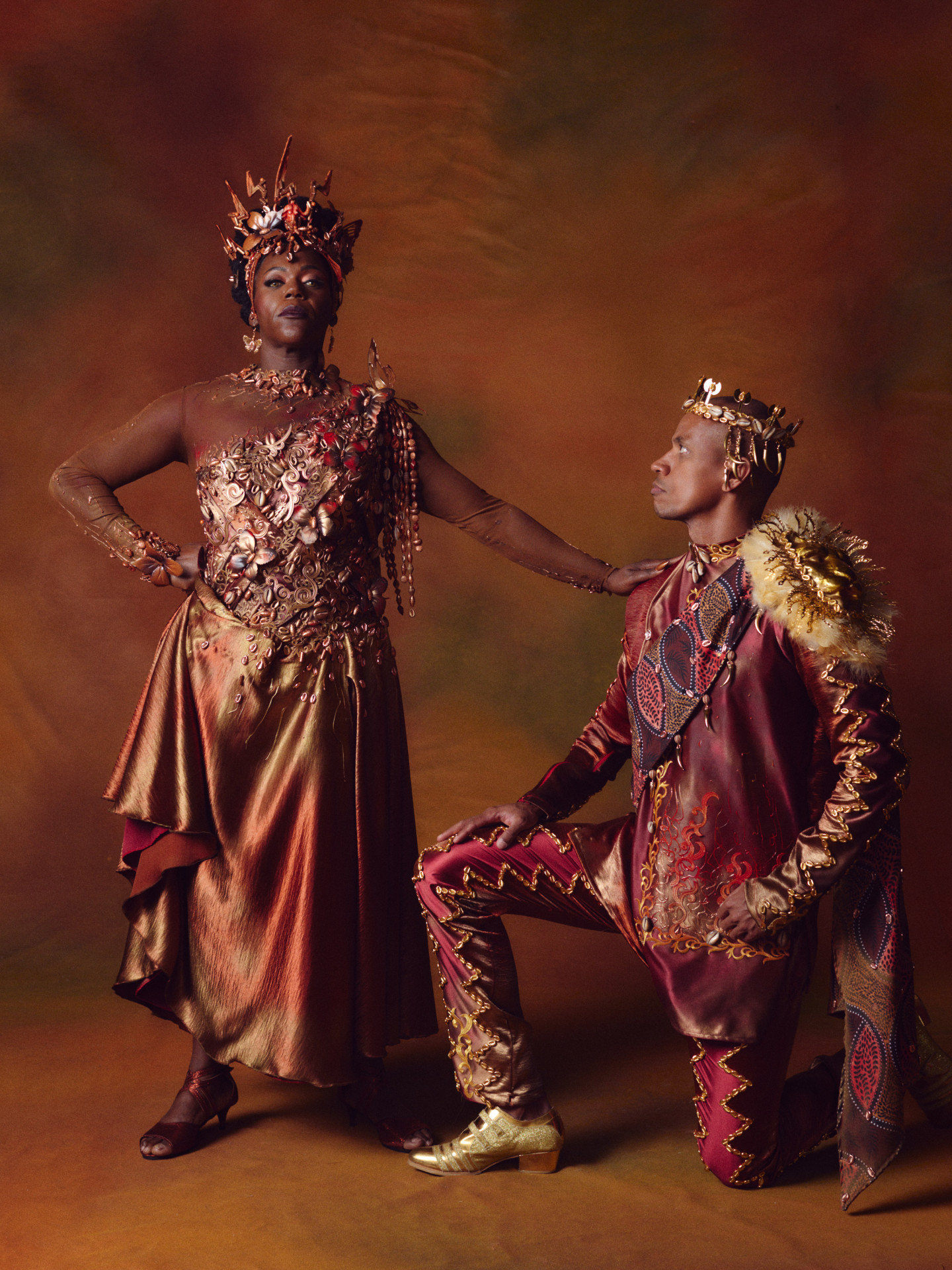 Cíntya Santos e Matheus Olivério em foto de ensaio inspirado no 'Casal do Dendê' - André Duvivier