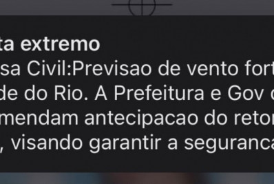 Em meio a fortes ventos, Rio decreta ponto facultativo nesta sexta