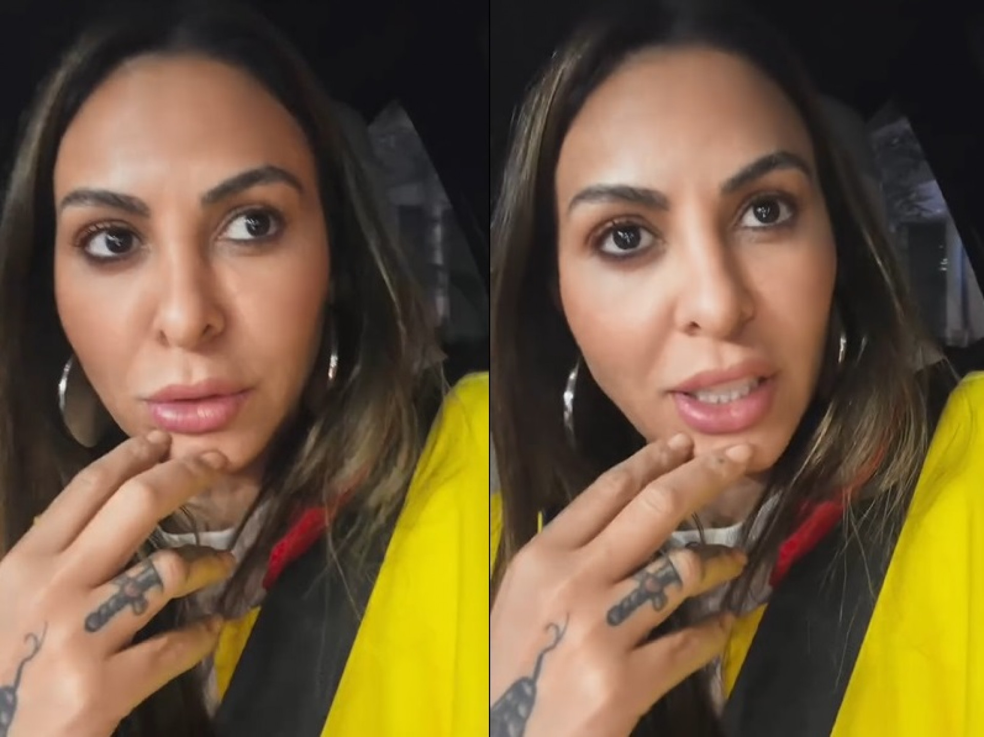 Alinne Rosa registrou queixa após ser atingida por copo em apresentação  - Reprodução/Instagram 
