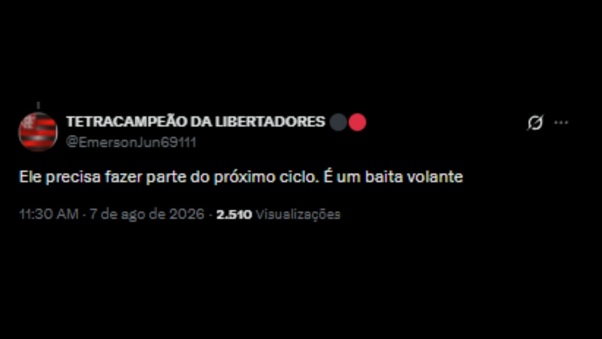 Elogios nas redes sociais para João Gomes após golaço contra Bayern - Reprodução/X @EmersonJun69111