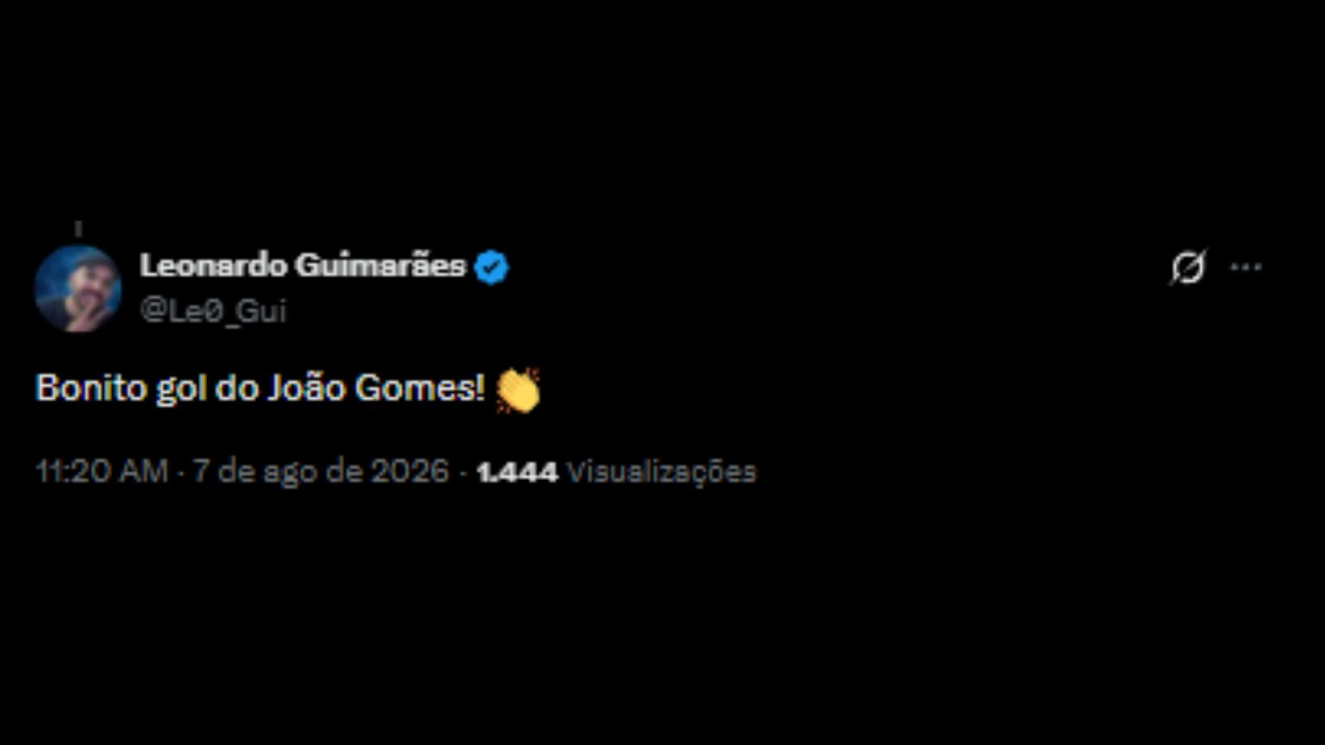 Elogios nas redes sociais para João Gomes após golaço contra Bayern - Reprodução/X @Le0_Gui