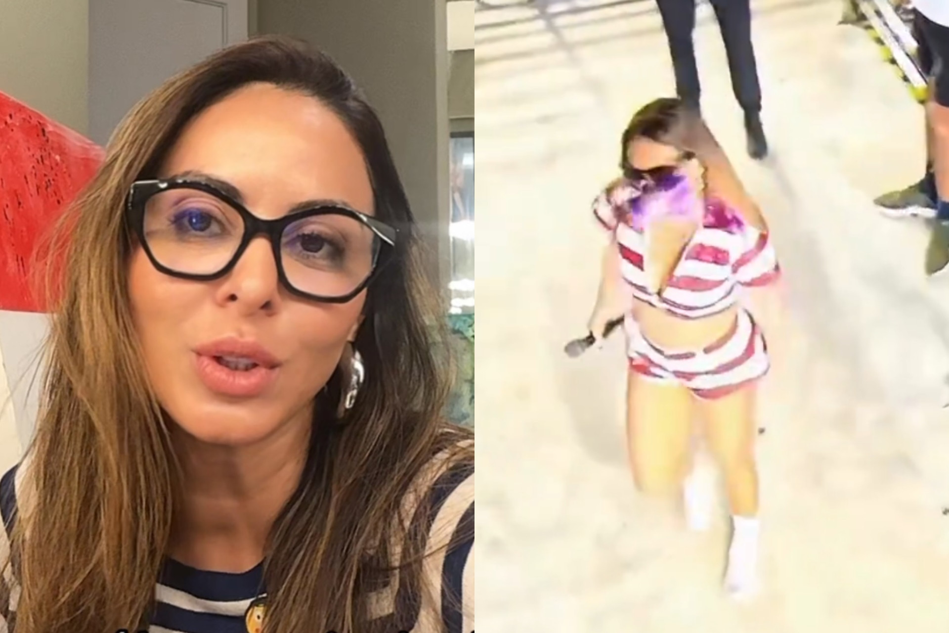 Alinne Rosa desabafa após agressão com copo durante o Fortal - Reprodução / X