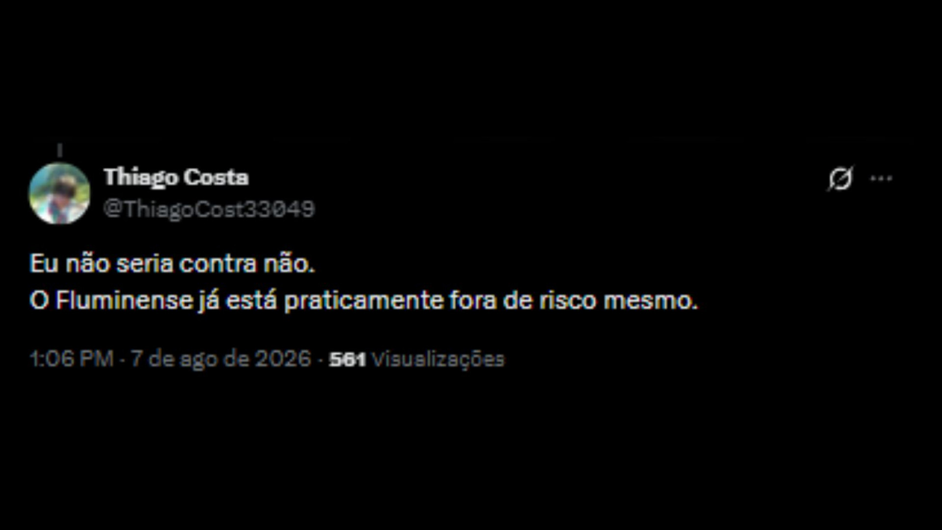 Torcedores do Fluminense pedindo a volta do técnico, Fernando Diniz nas redes sociais - Reprodução/X @ThiagoCost33049