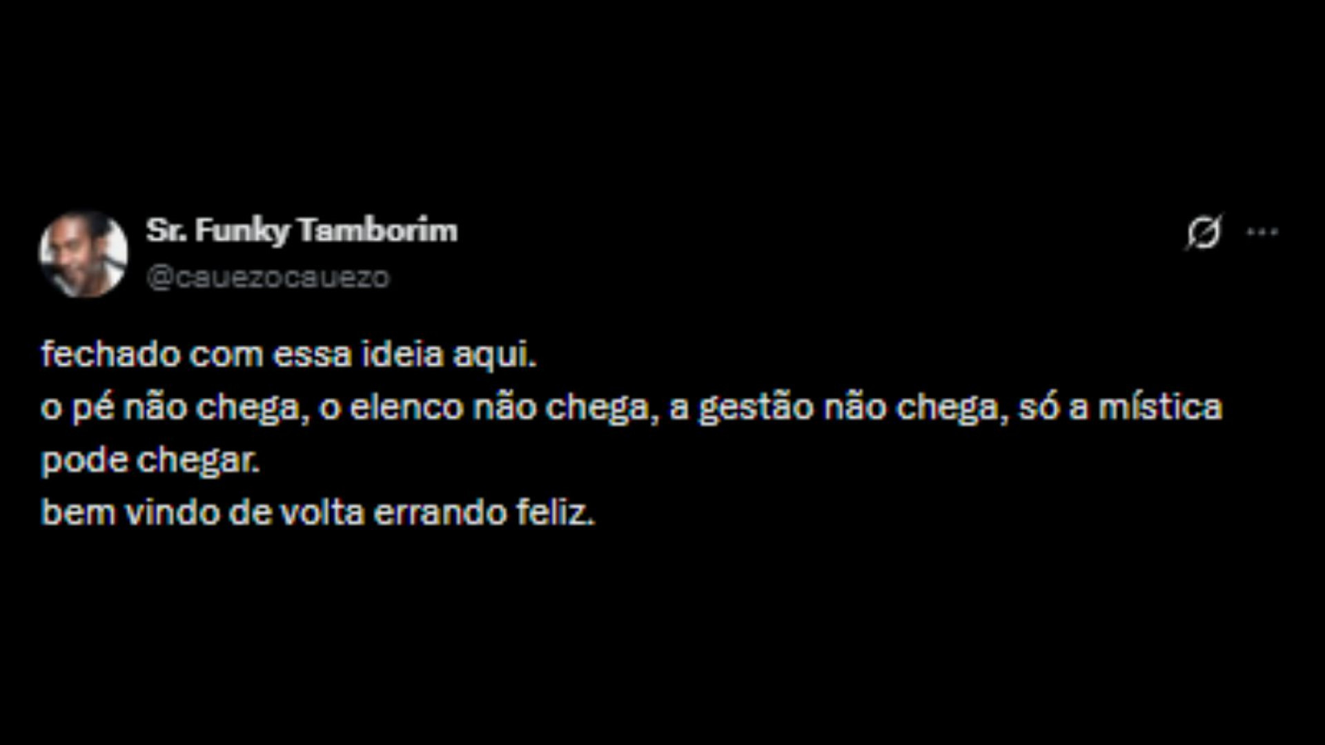 Torcedores do Fluminense pedindo a volta do técnico, Fernando Diniz nas redes sociais - Reprodução/X @cauezocauezo